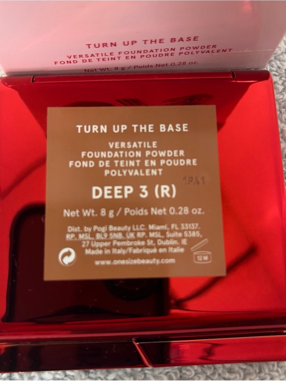 ONE/SIZE Turn Up The Base Powder Foundation - Deep 3 (Red Compact)